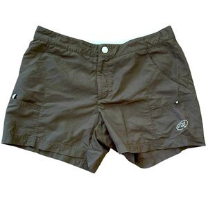 Cloudveil Nylon Hiking Camp Outdoor Shorts Women’s 10 Olive Green Comfort Summer
